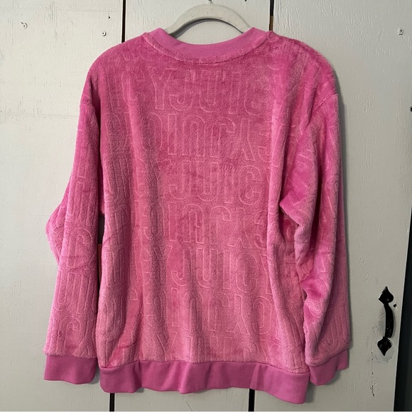 Juicy Couture Women's Pink Velour Embossed Pajama Top - Picture 5 of 8